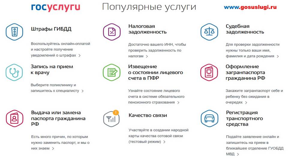 Как найти нужные услуги на портале Госуслуги