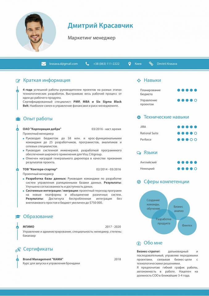 Как правильно изменить резюме