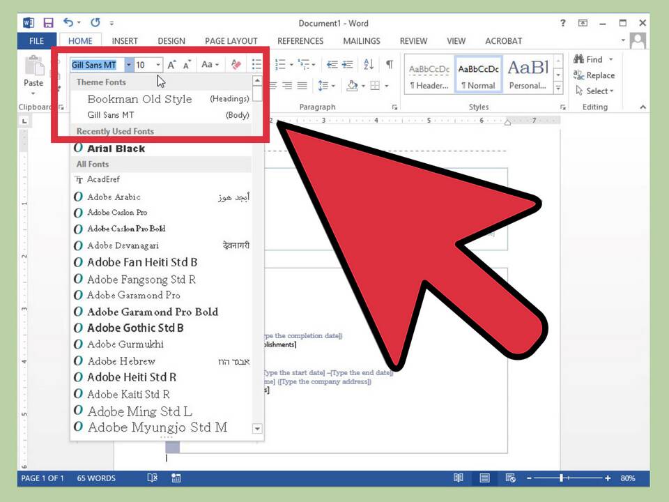 Как создать реквизиты в Microsoft Word