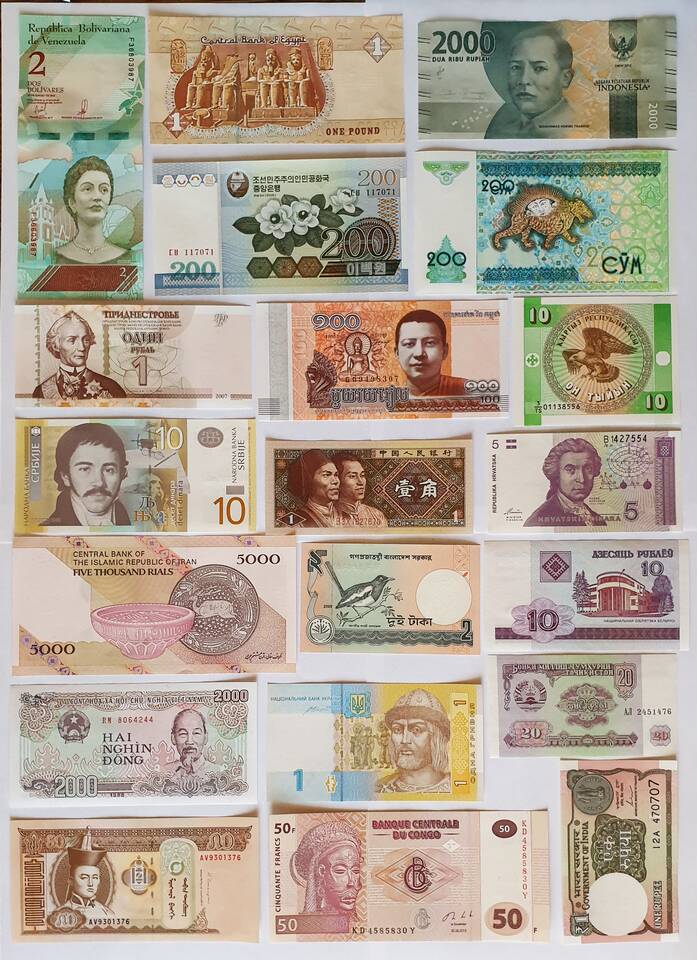 Как выглядят валюты разных стран мира