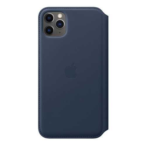 Чехол Apple Leather Folio Deep Sea Blue для смартфона iPhone 11 Pro Max (MY1P2ZM/A) в Триколор ТВ