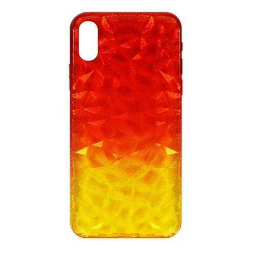 Чехол Crystal Krutoff для iPhone X/XS Yellow/Red в Триколор ТВ