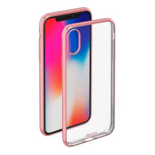 Чехол Deppa Gel Plus Case матовый для Apple iPhone X Rose gold в Триколор ТВ