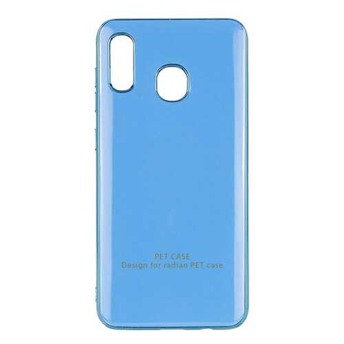 Чехол GLOSSY LOGO для Samsung Galaxy A20 / A30 Light Blue в Триколор ТВ