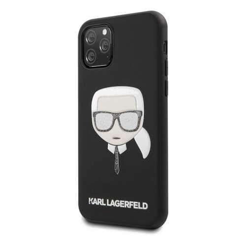 Чехол Karl Lagerfeld PU Leather Iconik (KLHCN58GLBK) для iPhone 11 Pro (Glitter Black) в Триколор ТВ