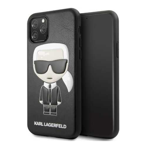 Чехол Karl Lagerfeld PU Leather Iconik (KLHCN58IKPUBK) для iPhone 11 Pro (Black) в Триколор ТВ