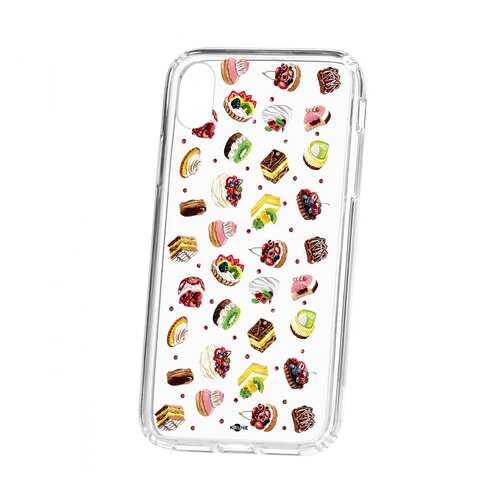 Чехол Kruche Apple iPhone XR Print Cake в Триколор ТВ