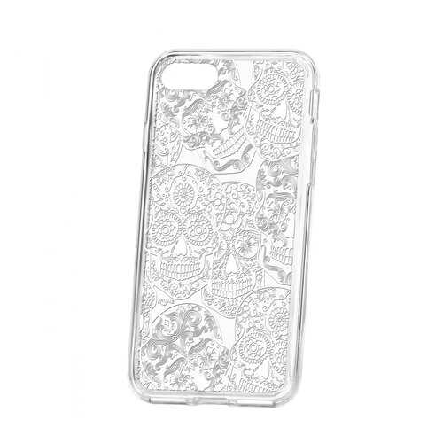 Чехол Kruche iP 7 Print Skull White в Триколор ТВ