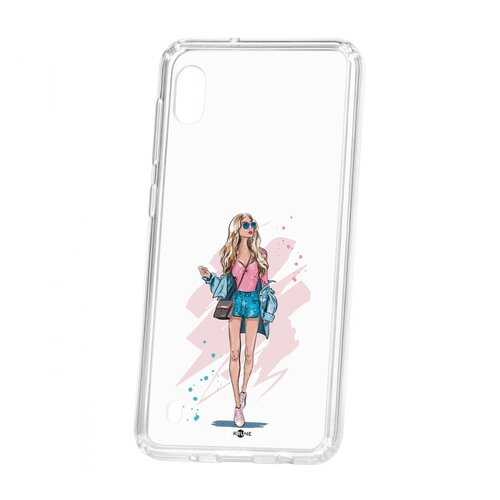 Чехол Kruche Samsung Galaxy A10 2019 Print Fashion Girl в Триколор ТВ