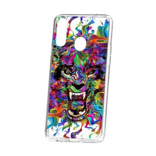 Чехол Kruche Samsung Galaxy A20S Print Colored beast в Триколор ТВ