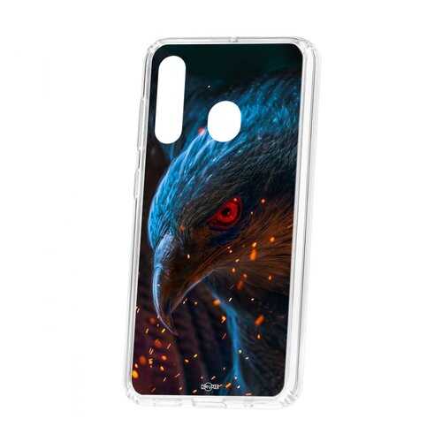 Чехол Kruche Samsung Galaxy A60 2019 Print Орел в Триколор ТВ