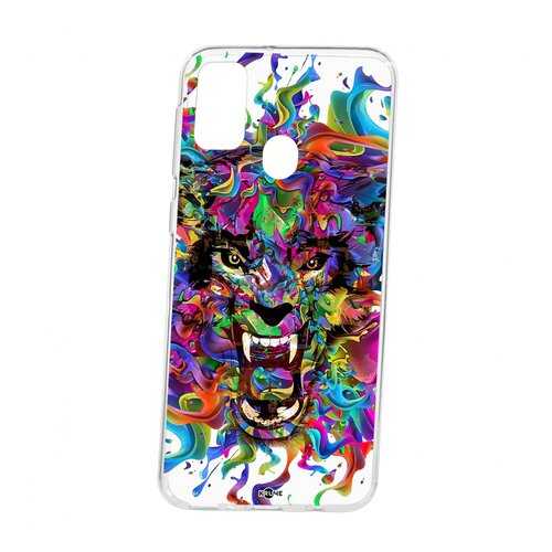 Чехол Kruche Samsung Galaxy M30S Print Colored beast в Триколор ТВ