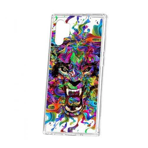 Чехол Kruche Samsung Galaxy Note 10+ Print Colored beast в Триколор ТВ