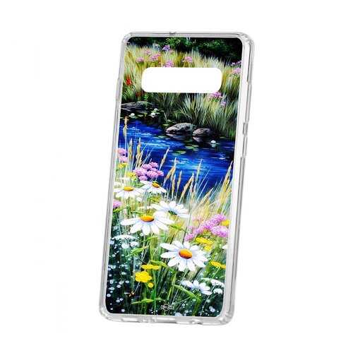 Чехол Kruche Samsung Galaxy S10+ Print Ромашки у ручья в Триколор ТВ