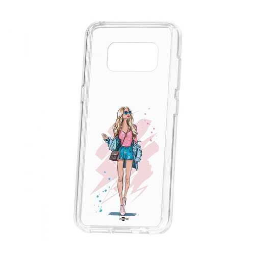 Чехол Kruche Samsung Galaxy S8 Print Fashion Girl в Триколор ТВ