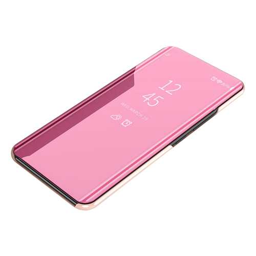 Чехол MyPads для Samsung Galaxy J3 Prime Clear View J3 (2017) SM-J330F Cover Pink в Триколор ТВ