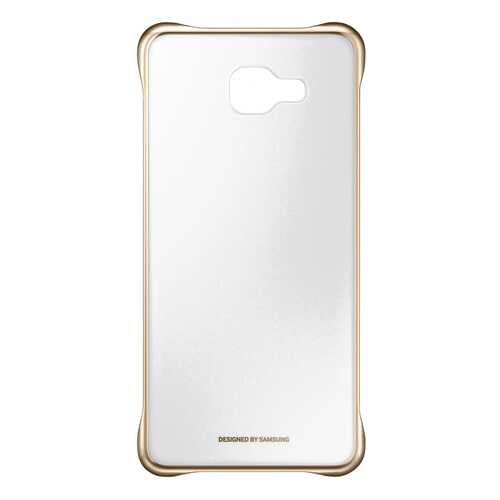 Чехол Samsung Clear Cover для Galaxy A7 2016 Золотой в Триколор ТВ