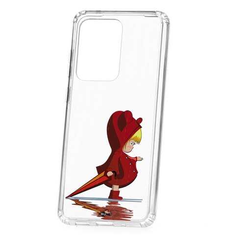 Чехол Samsung Galaxy S20 Ultra Kruche Print Девочка с зонтом в Триколор ТВ