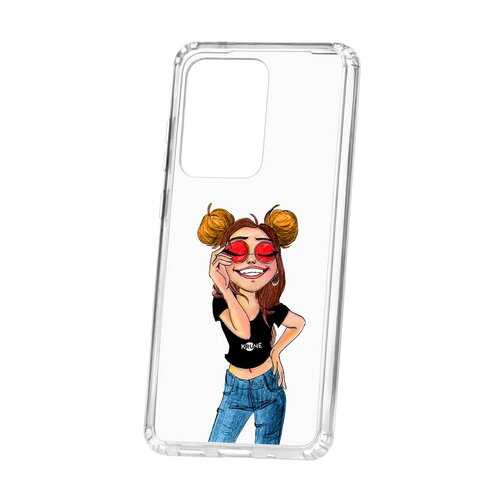 Чехол Samsung Galaxy S20 Ultra Kruche Print Smiling в Триколор ТВ