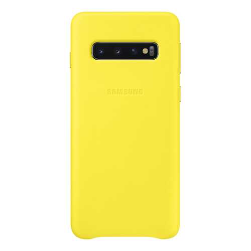 Чехол Samsung Leather Cover для Galaxy S10 Yellow в Триколор ТВ