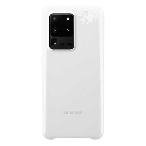 Чехол Samsung Silicone Cover для Galaxy S20 Ultra White в Триколор ТВ