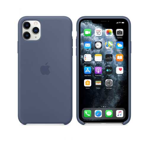 Чехол Silicone Case для Apple iPhone 11 Pro Max Alaskan Blue (MWYE2FE/A) в Триколор ТВ