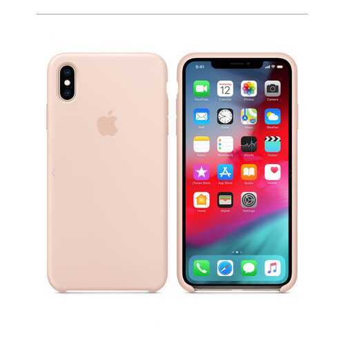 Чехол Silicone Case для Apple iPhone XS Max Pink Sand Pink песок (MWB10FE/A) в Триколор ТВ