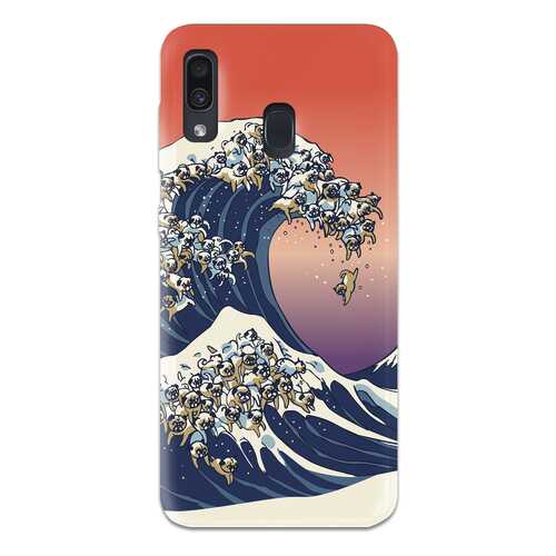 Чехол СМАКС The Great Wave of Pug для Samsung Galaxy A30 в Триколор ТВ