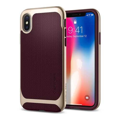 Чехол Spigen Neo Hybrid для Apple iPhone X/Xs Burgundy (057CS22168) в Триколор ТВ