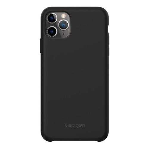 Чехол Spigen Silicone Fit 075CS27128 для iPhone 11 Pro Max Black в Триколор ТВ