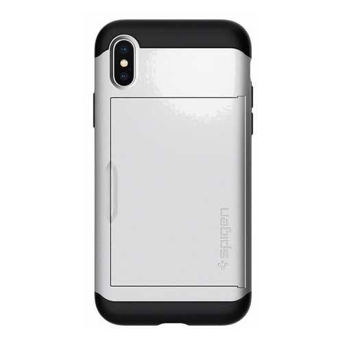 Чехол Spigen Slim Armor CS (057CS22158) для Apple iPhone X (Satin Silver) в Триколор ТВ