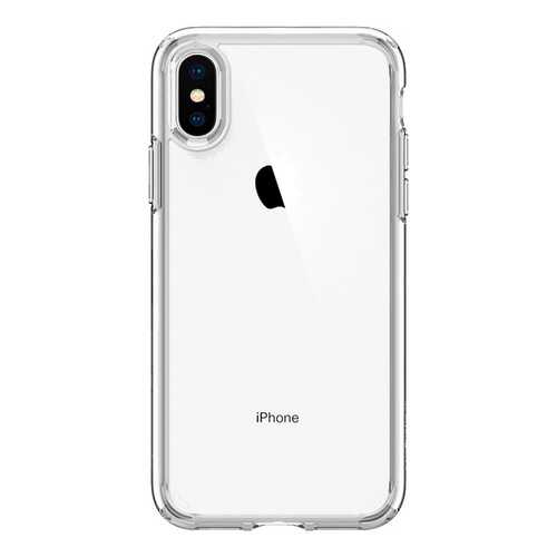 Чехол Spigen Ultra Hybrid (063CS25115) для iPhone X/Xs (Crystal Clear) в Триколор ТВ