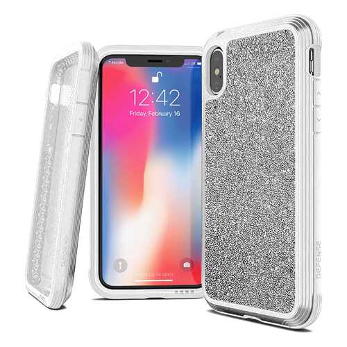 Чехол X-Doria Defense Lux для Apple iPhone Xs Max White glitter в Триколор ТВ