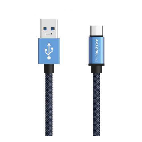 Кабель Amazingthing SupremeLink Ultimate Speed USB-Type-C Blue 1m 3A в Триколор ТВ