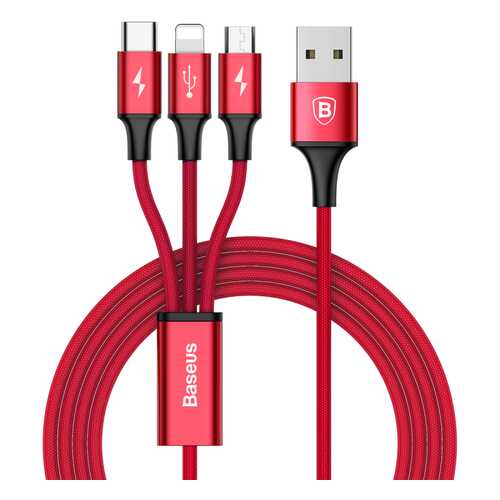 Кабель Baseus Rapid Lightning 1.2m Red в Триколор ТВ