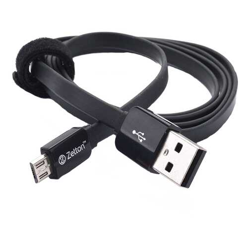 Кабель Flat Zetton Micro USB Black в Триколор ТВ