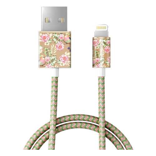 Кабель iDeal Fashion Cable Lightning 1м Champagne Birds (IDFCL-65) в Триколор ТВ