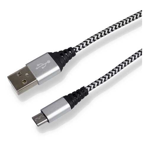 Кабель Navitoch JL-M044 microUSB 2A 1.8 м Black/White в Триколор ТВ