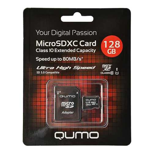 Карта памяти QUMO Micro SDHC 20585 128GB в Триколор ТВ