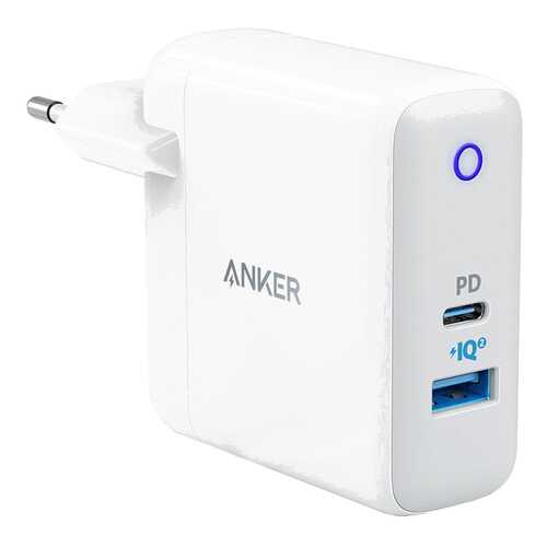 Сетевое зарядное устройство Anker Powerport USB/USB Type-C 3A White в Триколор ТВ