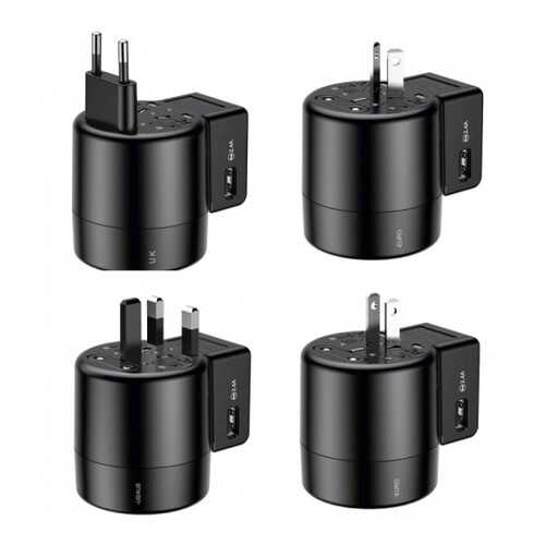 Сетевое зарядное устройство Baseus Rotation Type Universal Charger Black в Триколор ТВ