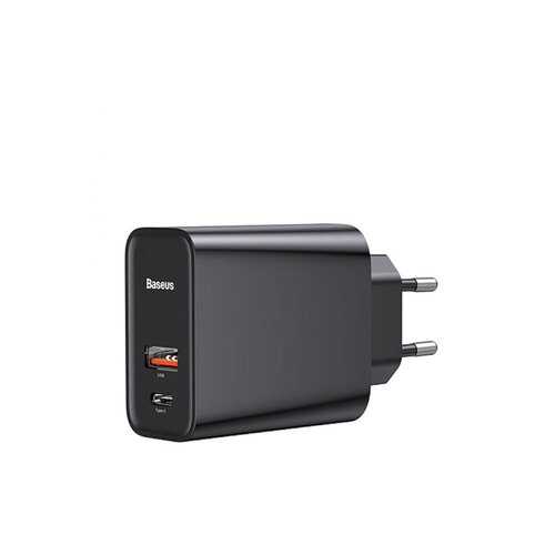 Сетевое зарядное устройство Baseus Speed QC3.0 1USB+Type-C 5A Black в Триколор ТВ