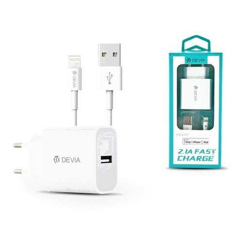 Сетевое зарядное устройство Devia Lightning Smart Charger Suit 10W White в Триколор ТВ