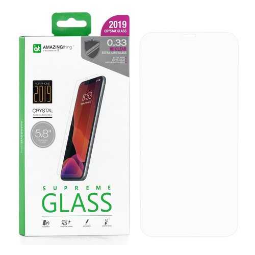 Защитное стекло AMAZINGthing SupremeGlass Extra Hard 0.33mm для Apple iPhone X в Триколор ТВ