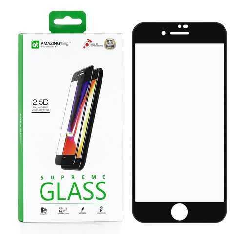 Защитное стекло AMAZINGthing SupremeGlass Full Glue Black 0.33mm для Apple iPhone 7 в Триколор ТВ