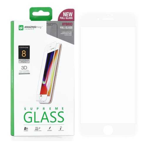 Защитное стекло AMAZINGthing SupremeGlass Hybrid 3D White 0.2mm для Apple iPhone 7 в Триколор ТВ