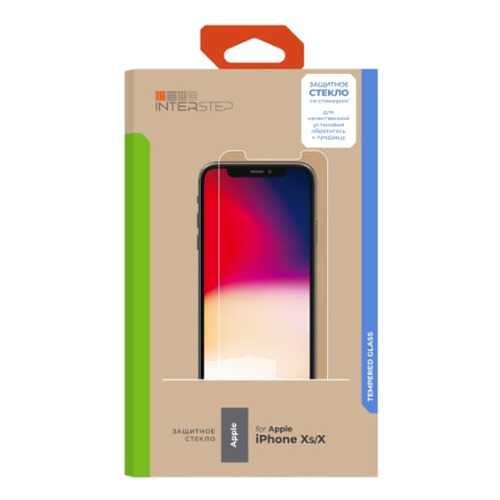 Защитное стекло InterStep для Apple iPhone X/iPhone XS (IS-TG-IPHONXSCL-UA3B202) в Триколор ТВ