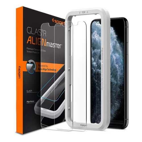 Защитное стекло Spigen Align Glas.tR 2 pack (AGL00109) для iPhone X/Xs/11 Pro (Clear) в Триколор ТВ